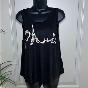 Chic Black Paris Women's Tank Top